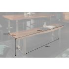 Stílusos ülőpad Massive Honey 200 cm akácia