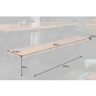 Stílusos ülőpad Massive X Honey 160 cm akácia