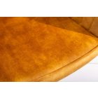 Stílusos irodai szék Esmeralda mustársárga bársony 