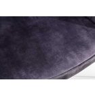 Stílusos irodai szék Esmeralda sötétszürke bársony