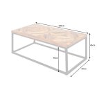 Stílusos dohányzóasztal Allen Home 100 cm mangó 