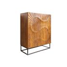 Stílusos magas komód Shayla 100 cm barna mangó