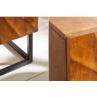 Stílusos magas komód Shayla 100 cm barna mangó