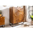 Stílusos magas komód Shayla 100 cm barna mangó