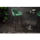 Stílusos bárszék Esmeralda smaragdzöld bársony 