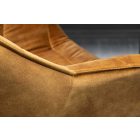 Stílusos szék Kiara mustársárga bársony