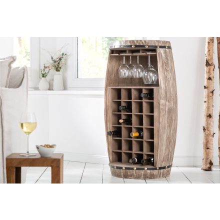 Stílusos borospalack tartó polc Winebar 97 cm natúr 