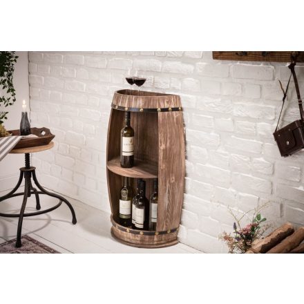 Stílusos borospalack tartó polc Winebar 79 cm natúr 