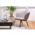 Design fotel Danika taupe - műbőr