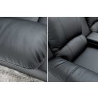 Stílusos kétüléses fotel Movie II fekete műbőr 