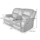 Stílusos kétüléses fotel Movie II fekete műbőr 