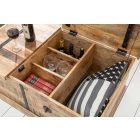 Luxus dohányzóasztal Winebar 100 cm mangó