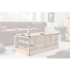 Luxus dohányzóasztal Winebar 100 cm mangó