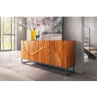 Stílusos komód Shayla 177 cm natúr barna mangó 