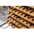 Borospalacktartó vitrin Winebar 127 cm natúrszínű fenyő