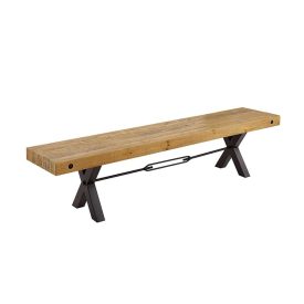 Stílusos ülőpad Thunder 200 cm natúrszínű fenyő