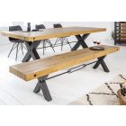 Stílusos ülőpad Thunder 200 cm natúrszínű fenyő