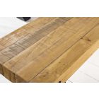 Stílusos ülőpad Thunder 200 cm natúrszínű fenyő