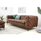 Stílusos ülőgarnitúra Rococo 240 cm barna