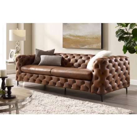 Stílusos ülőgarnitúra Rococo 240 cm barna