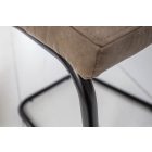 Szánkótalpas szék Modern vintage taupe