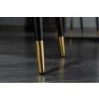 Stílusos étkezőszék Laney szürkészöld bársony 