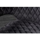 Stílusos étkezőszék Laney szürke bársony 