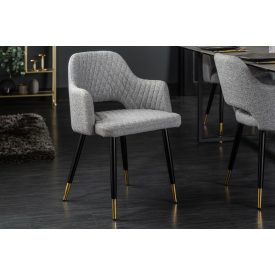 Stílusos étkezőszék Laney világos szürke 