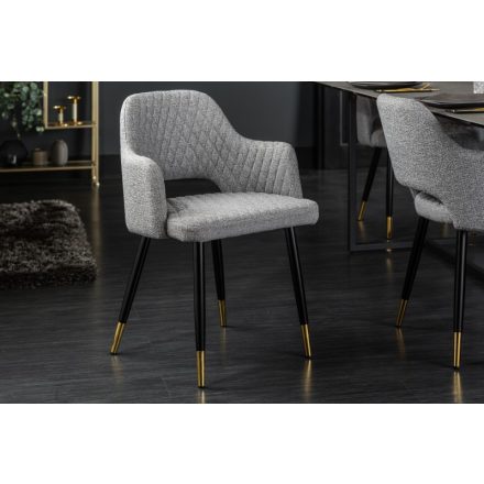 Stílusos étkezőszék Laney világos szürke 