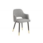 Stílusos étkezőszék Laney világos szürke 