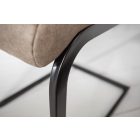 Szánkótalpas szék Nathalie antik taupe - fekete 