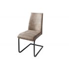 Szánkótalpas szék Nathalie antik taupe - fekete 