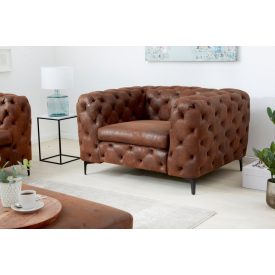 Stílusos fotel Rococo antik barna