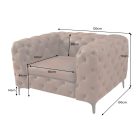 Stílusos fotel Rococo antik barna