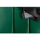 Stílusos ülőpad Halle 108 cm bársony - smaragdzöld 