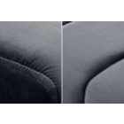 Stílusos ülőpad Halle 108 cm bársony - ezüstszürke