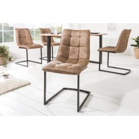 Szánkótalpas szék Gunner szürkésbarna taupe