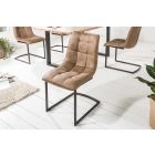 Szánkótalpas szék Gunner szürkésbarna taupe