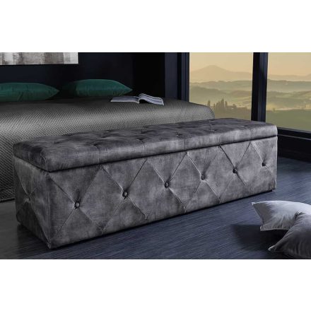 Stílusos ülőpad Spectacular 140 cm antik szürke 