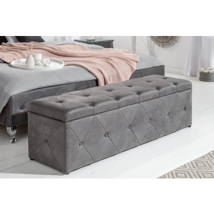 Stílusos ülőpad Spectacular 140 cm antik szürke 