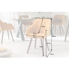 Stílusos szék Norway mustársárga