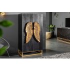 Magas komód Cullen 70 cm fekete mangó