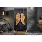 Magas komód Cullen 70 cm fekete mangó