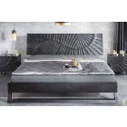 Stílusos éjjeliszekrény Shayla 50 cm fekete mangófa