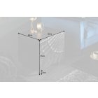 Stílusos éjjeliszekrény Shayla 50 cm fekete mangófa