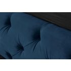 Stílusos francia ágy Laney 160x200 cm sötétkék bársony