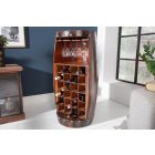 Borospalacktartó vitrin Winebar 97 cm barna fenyő 