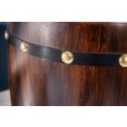 Borospalacktartó vitrin Winebar 97 cm barna fenyő 