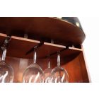 Borospalacktartó vitrin Winebar 97 cm barna fenyő 