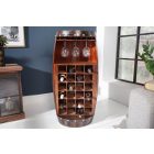 Borospalacktartó vitrin Winebar 97 cm barna fenyő 